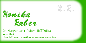 monika raber business card